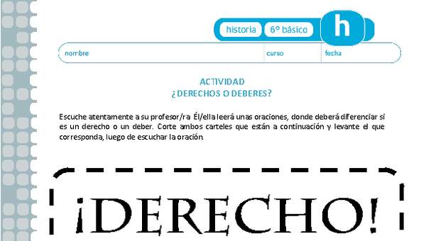 ¿Derecho o deber? ¿Derecho o deber?