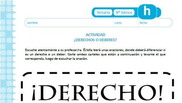 ¿Derecho o deber? ¿Derecho o deber?