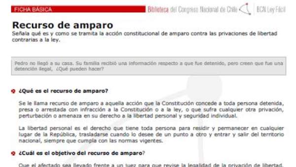 Recurso de amparo Recurso de amparo