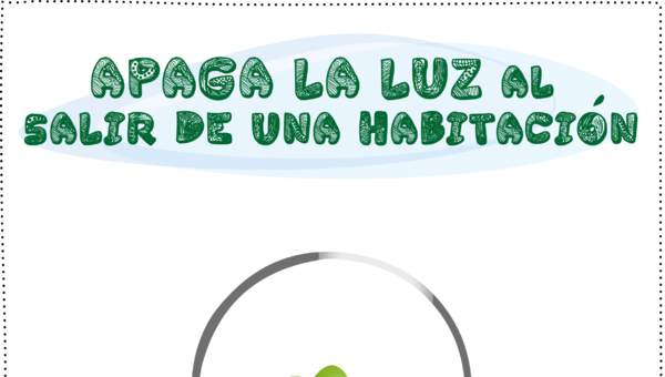 ¡Apaga la luz al salir de una habitación! ¡Apaga la luz al salir de una habitación!