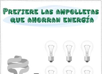 Utilizar ampolletas que ahorren energía Utilizar ampolletas que ahorren energía