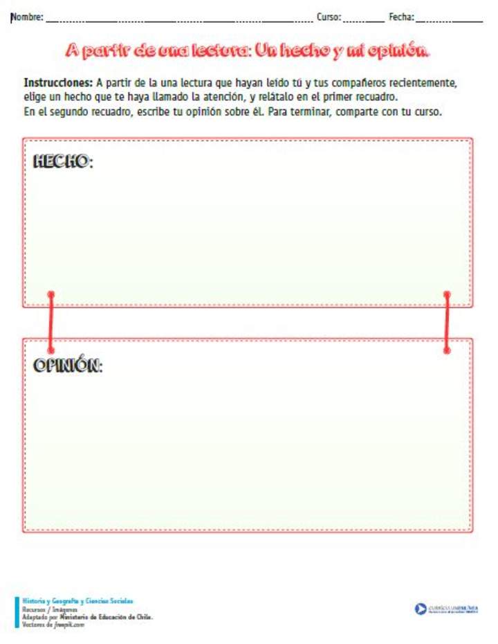 Hecho y opinión Hecho y opinión