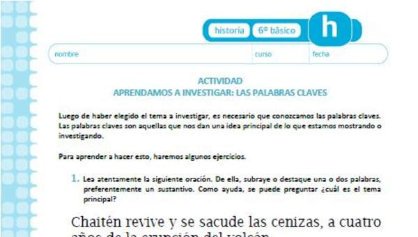 Aprendamos a investigar: Tomar notas Aprendamos a investigar: Tomar notas