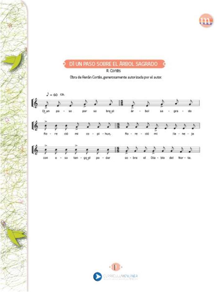 Dí un paso sobre el árbol sagrado Dí un paso sobre el árbol sagrado