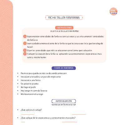 Ficha de taller Ficha de taller