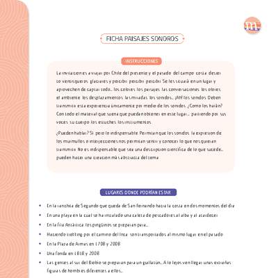 Paisajes sonoros Paisajes sonoros