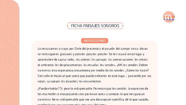 Paisajes sonoros Paisajes sonoros