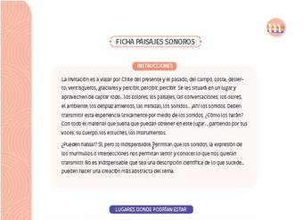 Paisajes sonoros Paisajes sonoros