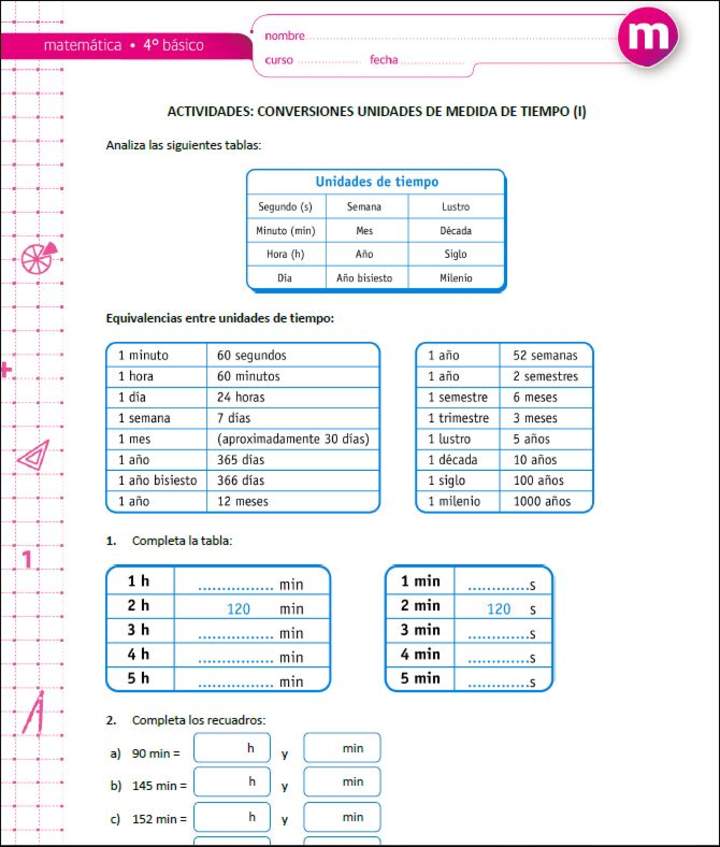 Conversiones unidades de medida de tiempo (I) Conversiones unidades de medida de tiempo (I)
