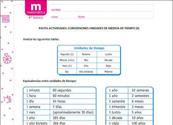Conversiones unidades de medida de tiempo (II) Conversiones unidades de medida de tiempo (II)