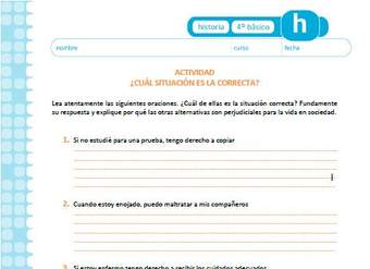 ¿Cuál situación es la correcta? ¿Cuál situación es la correcta?