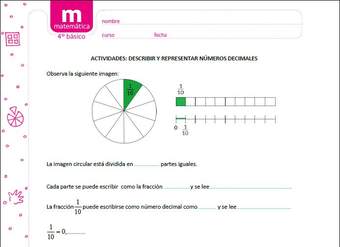 Describir y representar números decimales Describir y representar números decimales