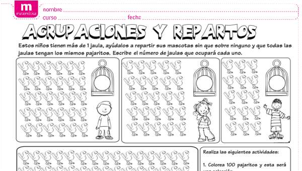 Agrupaciones y repartos Agrupaciones y repartos