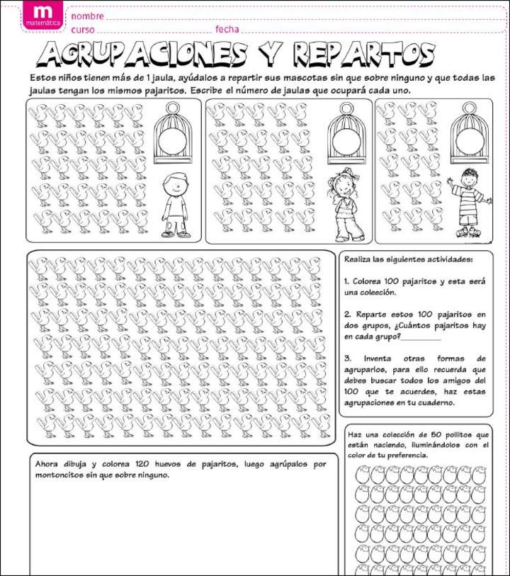 Agrupaciones y repartos Agrupaciones y repartos