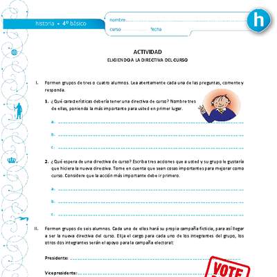 Elección de la directiva Elección de la directiva