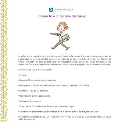 Proyecto y directiva de curso Proyecto y directiva de curso