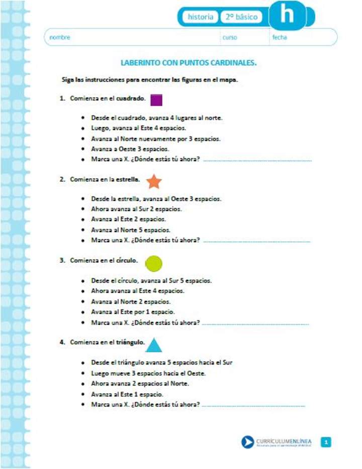 Laberinto con puntos cardinalesHonestidad Laberinto con puntos cardinalesHonestidad