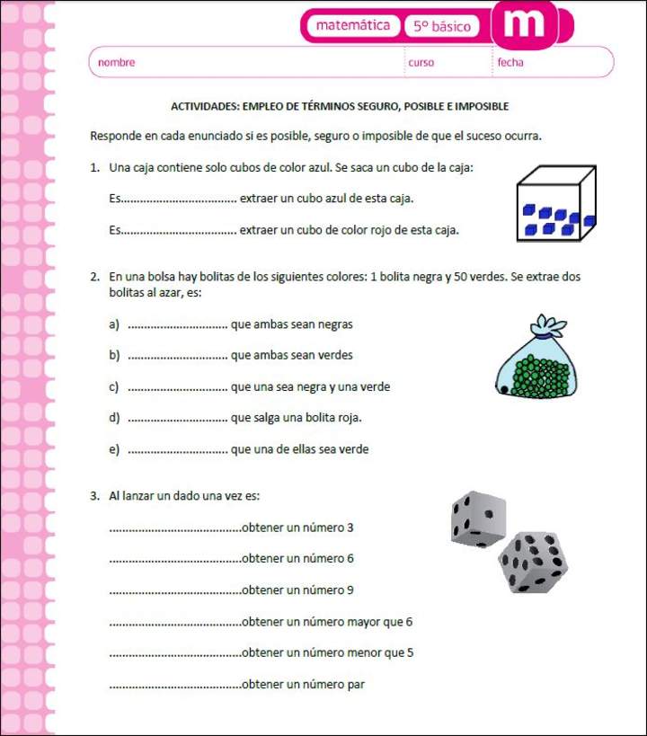 Empleo de términos seguro, posible e imposible (I) Empleo de términos seguro, posible e imposible (I)