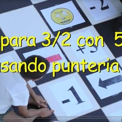 Comparar tres medios y cinco cuartos usando puntería Comparar tres medios y cinco cuartos usando puntería