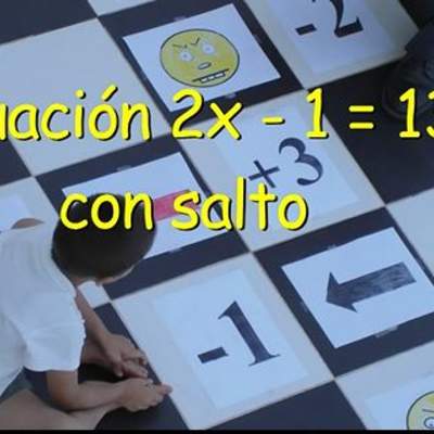 Ecuación 2x - 1 = 13 con salto Ecuación 2x - 1 = 13 con salto
