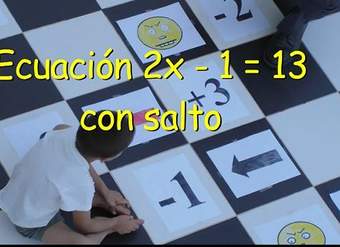 Ecuación 2x - 1 = 13 con salto Ecuación 2x - 1 = 13 con salto