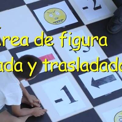 Área de una figura rotada y trasladada Área de una figura rotada y trasladada