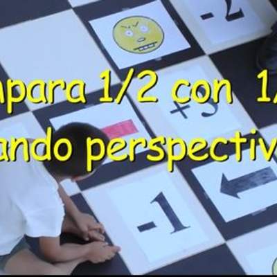 Comparar un medio y un cuarto usando perspectiva Comparar un medio y un cuarto usando perspectiva