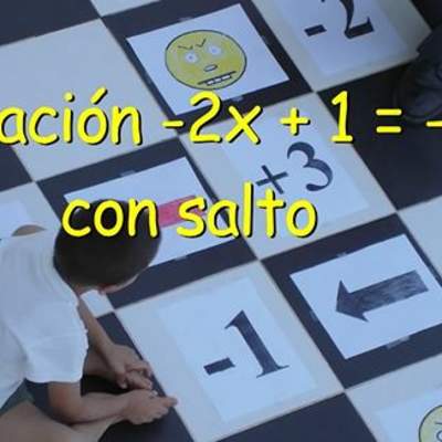 Ecuación -2x + 1 = 7 con salto Ecuación -2x + 1 = 7 con salto
