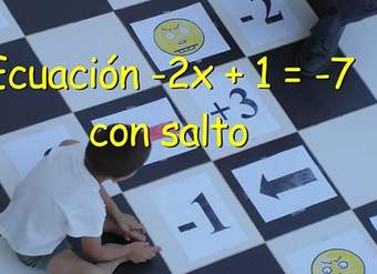 Ecuación -2x + 1 = 7 con salto Ecuación -2x + 1 = 7 con salto