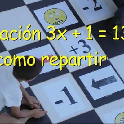 Ecuación 3x - 1 = 13 como repartir Ecuación 3x - 1 = 13 como repartir