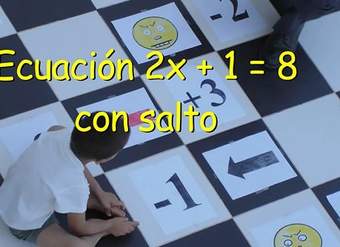 Ecuación 2x + 1 = 8 con salto Ecuación 2x + 1 = 8 con salto