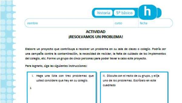 ¡Resolvamos un problema! ¡Resolvamos un problema!
