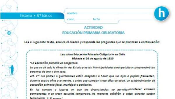 Educación primaria obligatoria Educación primaria obligatoria