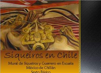 Mural de Siqueiros y Guerrero en Escuela México Mural de Siqueiros y Guerrero en Escuela México
