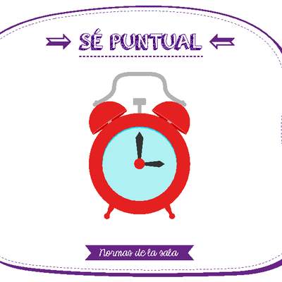 Sé puntual