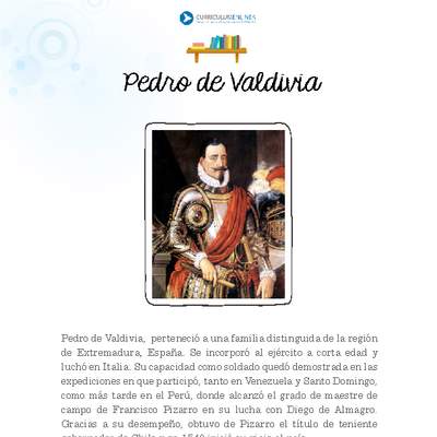 Pedro de Valdivia Pedro de Valdivia