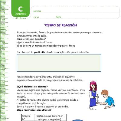 Tiempo de reacción neurológica Tiempo de reacción neurológica