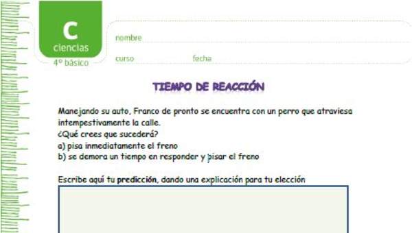 Tiempo de reacción neurológica Tiempo de reacción neurológica