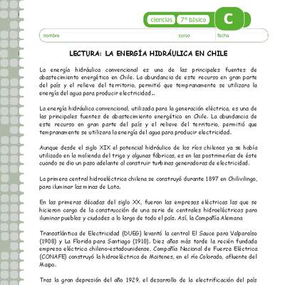 La energía hidráulica La energía hidráulica