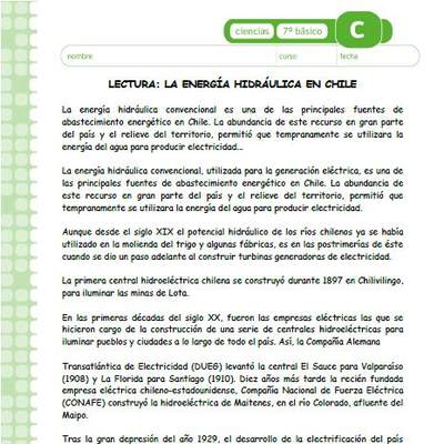 La energía hidráulica La energía hidráulica