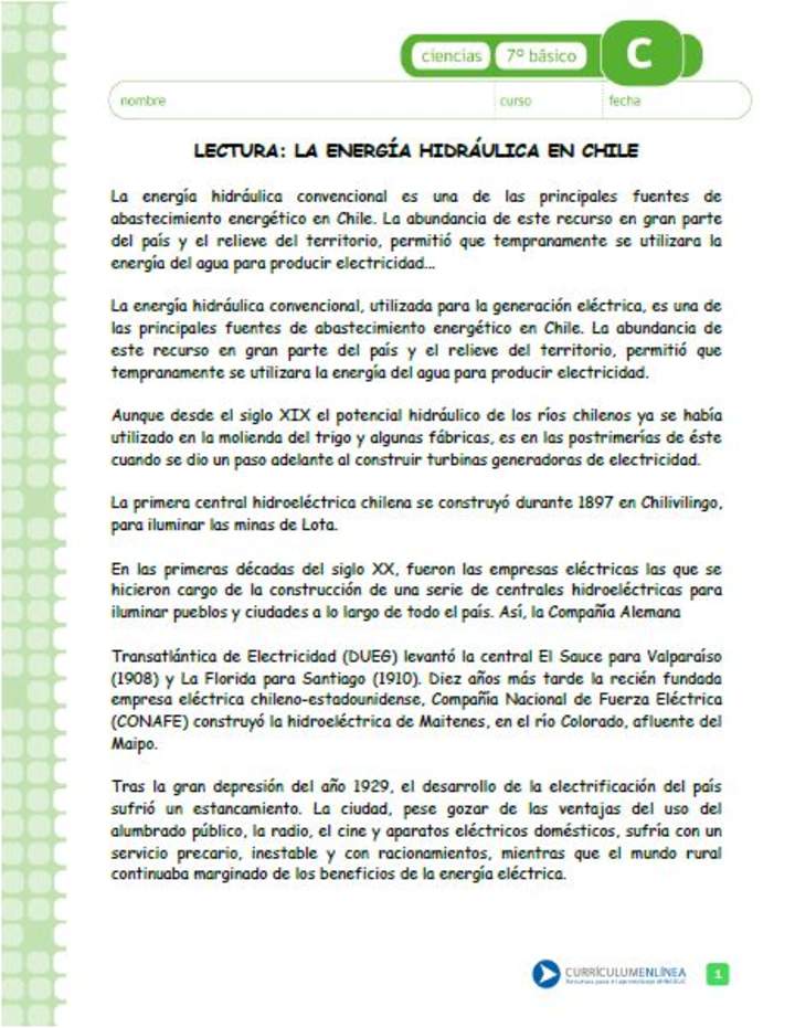 La energía hidráulica La energía hidráulica