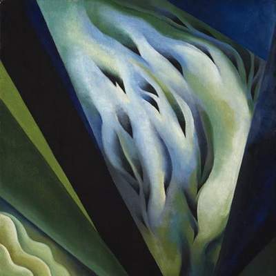 Azul y verde de Georgia O´keefe Azul y verde de Georgia O´keefe