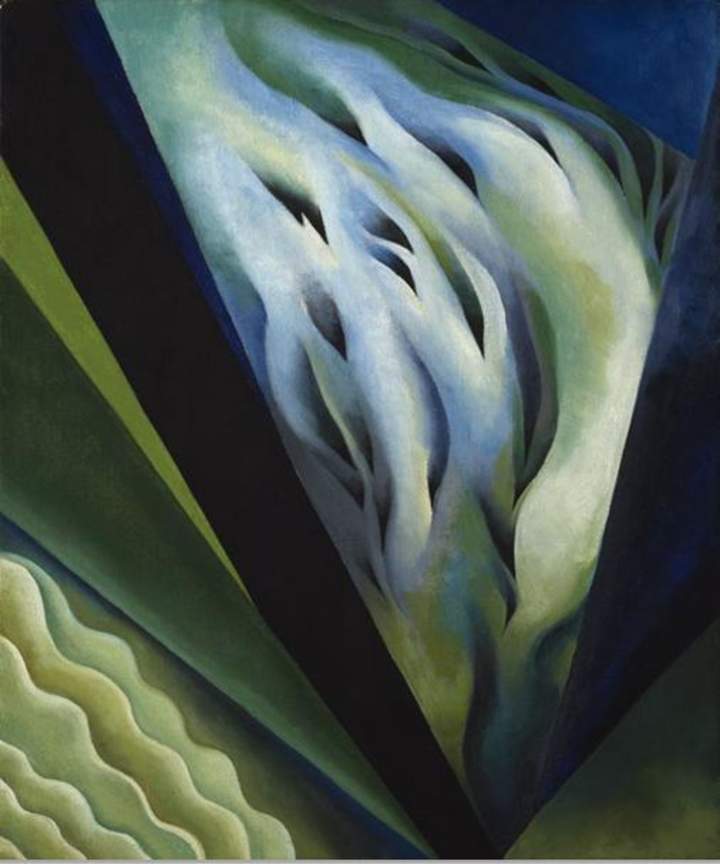 Azul y verde de Georgia O´keefe Azul y verde de Georgia O´keefe