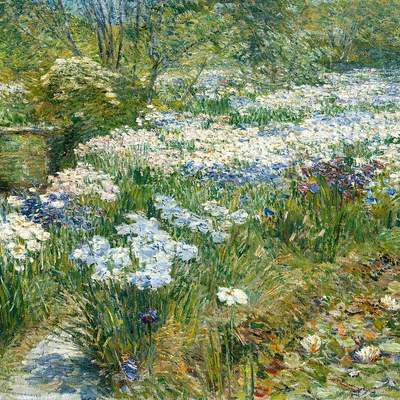 El jardín de agua de Childe Hassam El jardín de agua de Childe Hassam