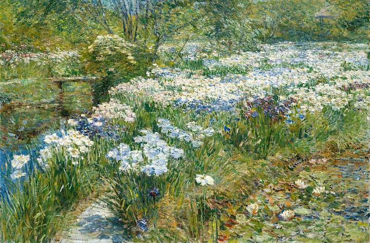 El jardín de agua de Childe Hassam El jardín de agua de Childe Hassam