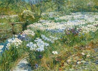 El jardín de agua de Childe Hassam El jardín de agua de Childe Hassam