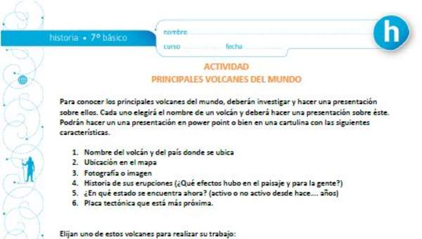 Principales volcanes del mundo Principales volcanes del mundo