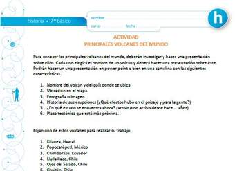 Principales volcanes del mundo Principales volcanes del mundo