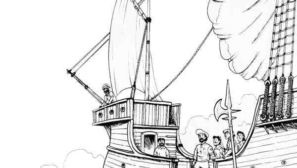 El regreso de Sebastián Elcano a España El regreso de Sebastián Elcano a España