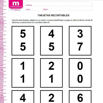 Tarjetas recortables (I) Tarjetas recortables (I)